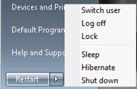 Replace Shutdown Button On Win 7 Start Menu With Restart Button